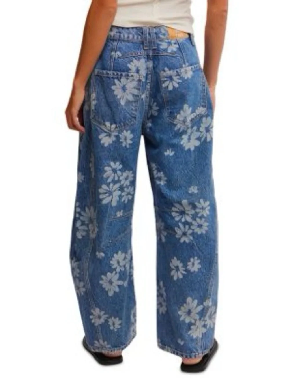 Free People Good Luck Barrel Jeans Daisy 27,30 - Picture 2 of 8